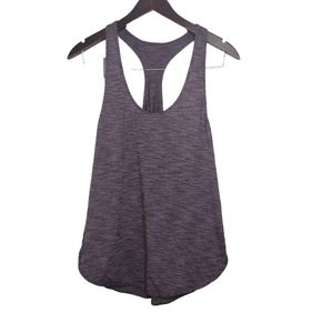 Lululemon 105 F Singlet Racerback Tank Top - Heathered Purple Size Mediu…